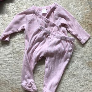 Nordstrom Baby Rib Knit T-Shirt & Pants Set